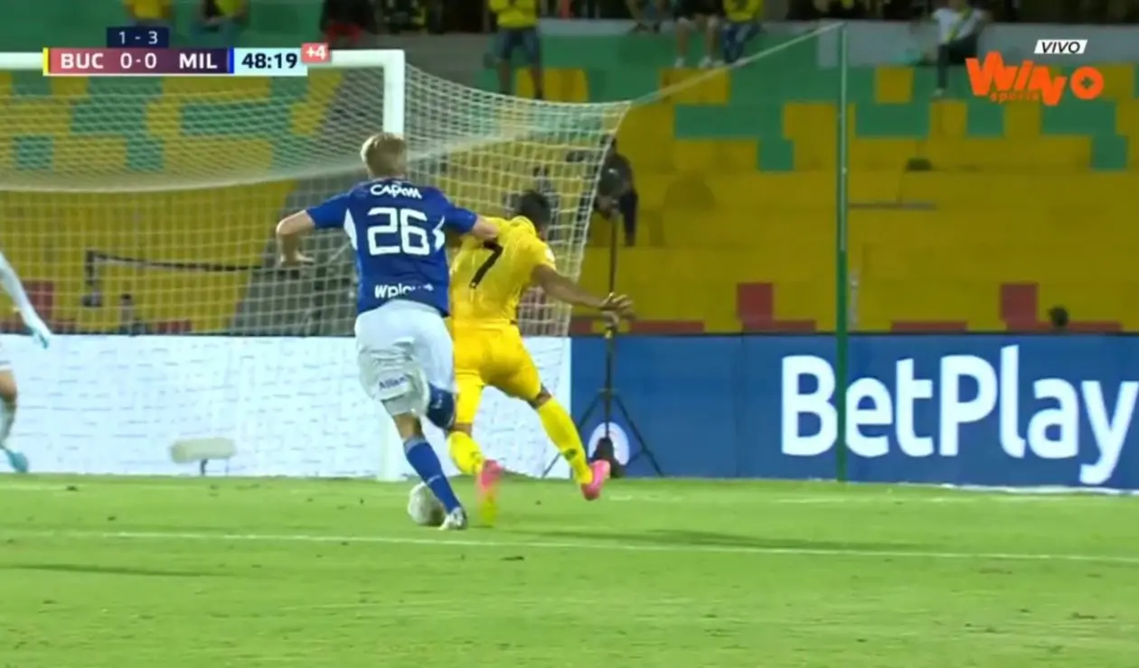Bucaramanga vs Millonarios video polémico penal de Llinás Antena 2
